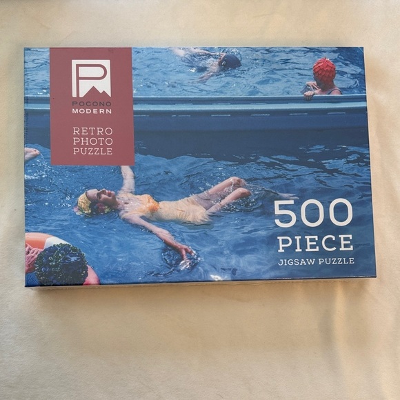 Pocono Modern Other - NEW! Pocono Modern Retro Photo Puzzle “Swimming Ladies” - 500 Piece